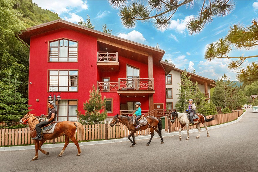 Inside the Oy-Karagay resort, Almaty region