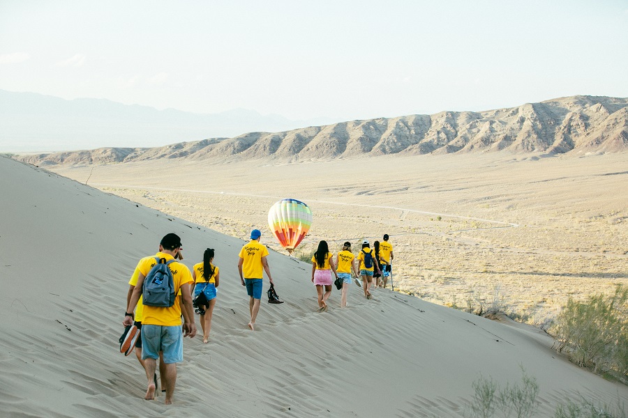 Beeline Company corporate tour 5 days: rock climbing, hot air ballooning in the national park, horse riding, trekking