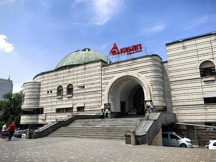 The main entrance to the Arasan baths, Almaty