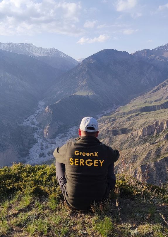 Panorama of the confluence of Big and Middle tributaries of Osek River, altitude 2,100 metres